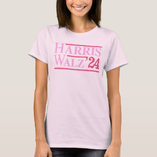 Camiseta Harris Walz '24 rosa