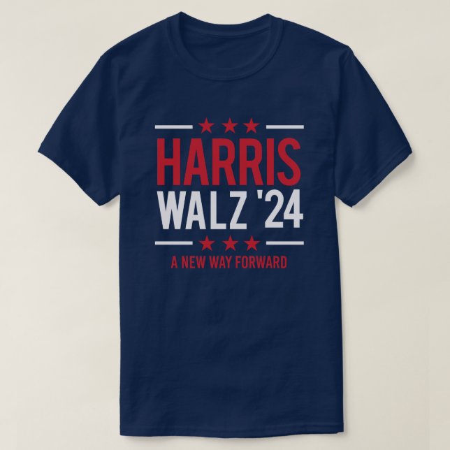 Camiseta Harris Walz 24 - Um novo caminho (Frente do Design)