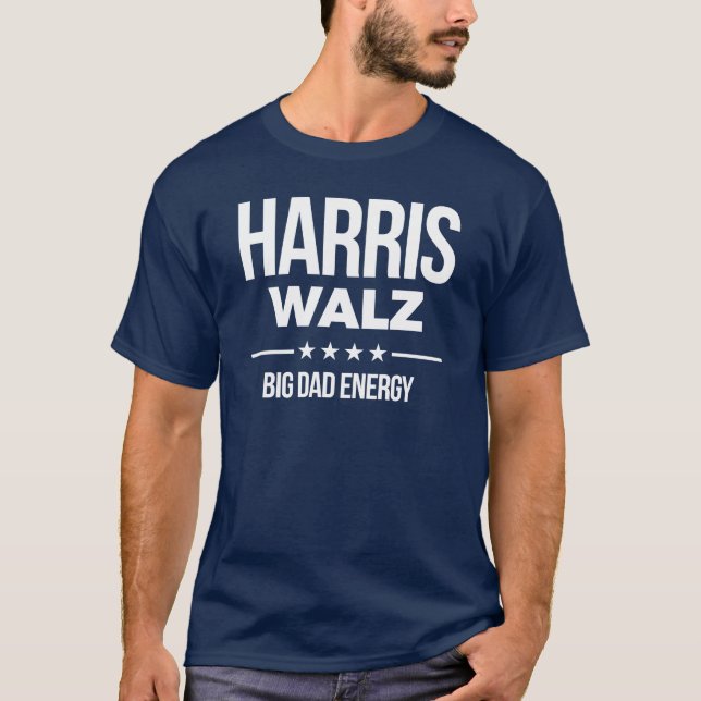 Camiseta Harris Walz Big Pai Energy (Frente)