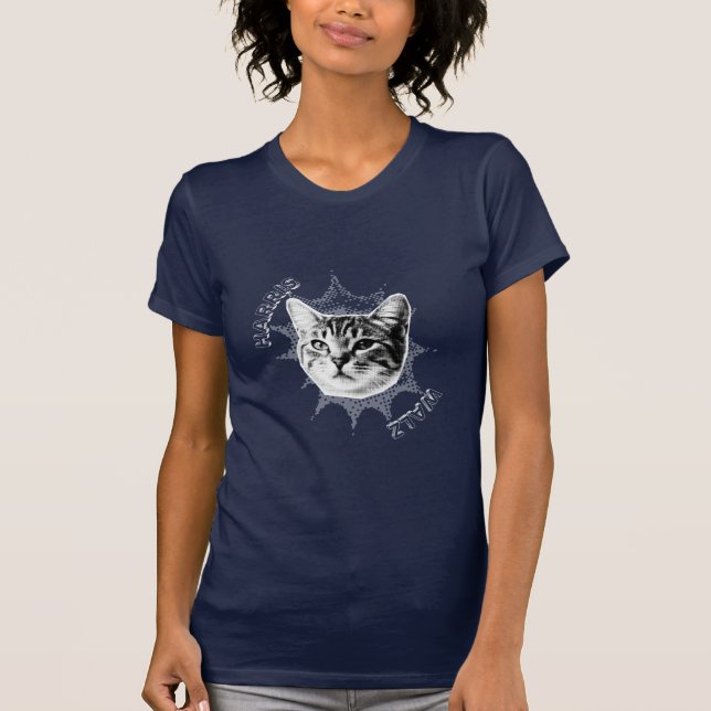 Camiseta Harris Walz Cat (Frente)