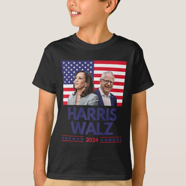 Camiseta Harris Walz Election Kamala Harris Tim Waltz Ameri (Frente)