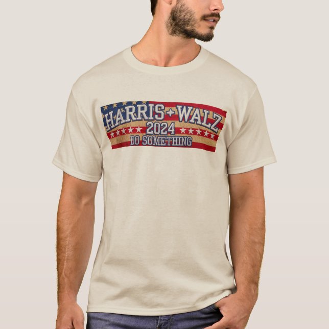 Camiseta HARRIS WALZ "Faça alguma coisa" (Frente)