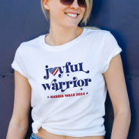 Harris Walz Joyful Warrior EUA Flag Heart Election