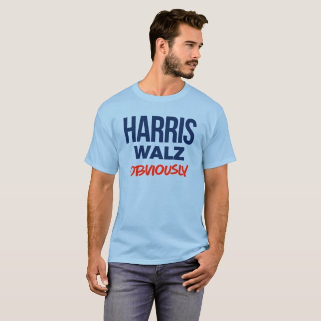 Camiseta Harris Walz obviamente (Frente Completa)