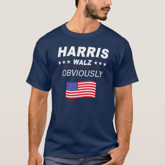 Camiseta Harris Walz Obviamente Eleição 2024