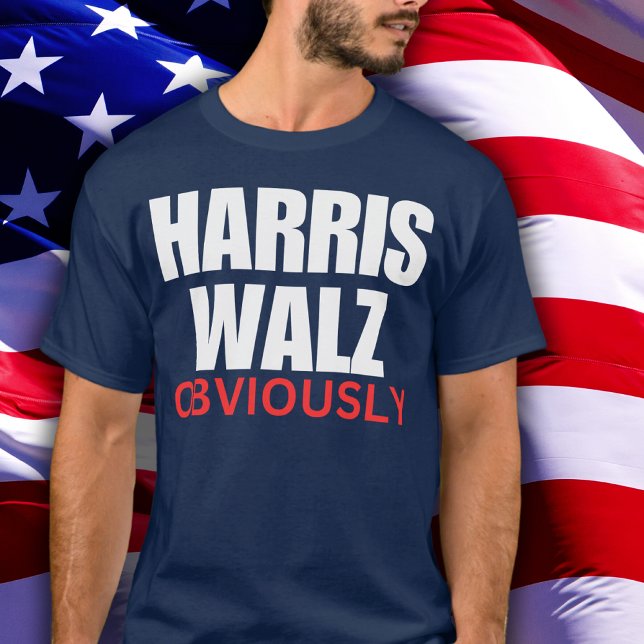 Camiseta Harris Walz OBVIAMENTE | Harris Walz 2024 Obviamen (Criador carregado)