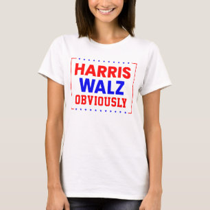 Camiseta Harris Walz Obviamente Kamala Harris para Presiden