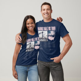 Camiseta Harris Walz Tour EUA Kamala Vence Inauguração
