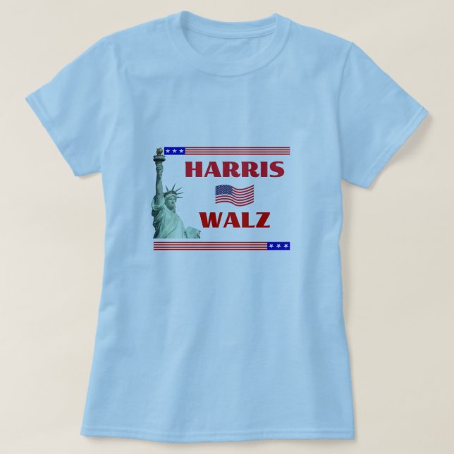 Camiseta HARRIS WALZ Votam em Tee (Frente do Design)