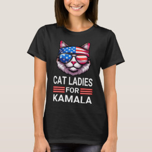 Camiseta Harris Wheimer 2024 Gato Divertido Eleição Kamala