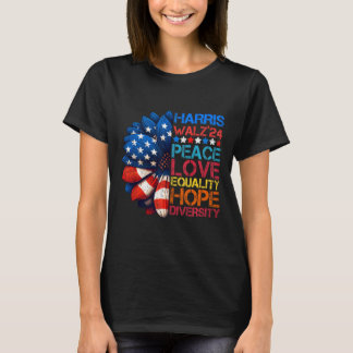 Camiseta Harris Wheimer 2024 Peace Love Equal Diver