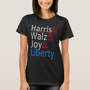 Camiseta Harris Wheimer Joy Liberdade Vote Kamala Harris Pr