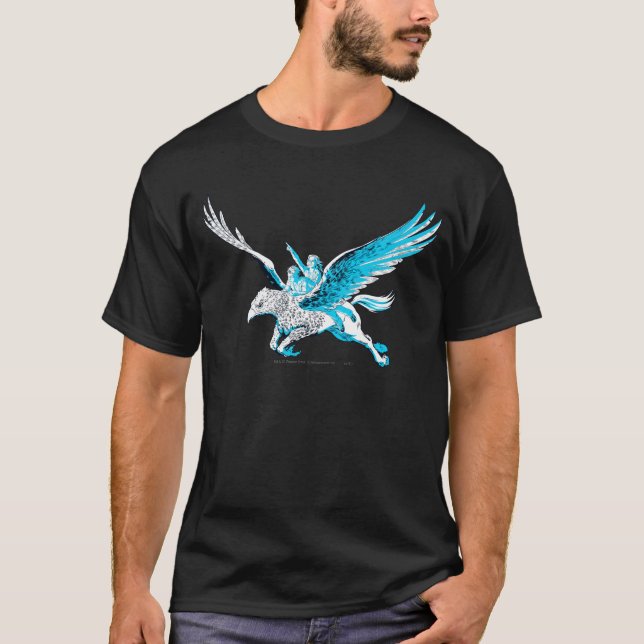 Camiseta Harry e Hermione em um Hippogriff (Frente)