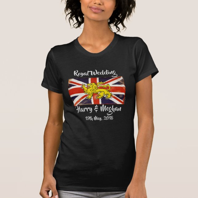 Camiseta Harry & Meghan Royal Wedding Dark T-Shirt (Frente)