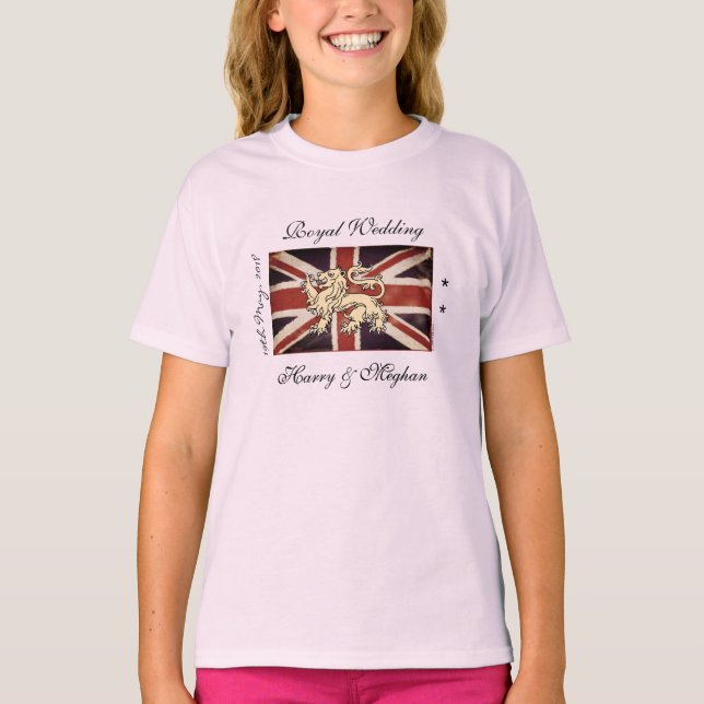 Camiseta Harry Meghan Royal Wedding Kids T-Shirt (Frente)