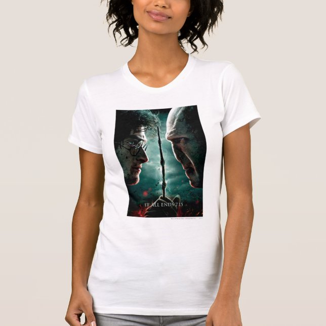 Camiseta Harry Potter 7 Parte 2 - Harry vs. Voldemort (Frente)