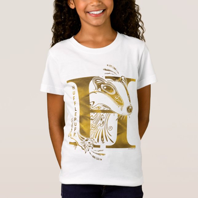 Camiseta Harry Potter | Aguamenti Gráfico HUFFLEPUFF™ (Frente)