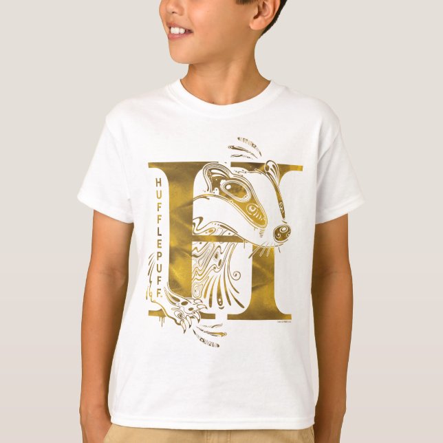 Camiseta Harry Potter | Aguamenti Gráfico HUFFLEPUFF™ (Frente)