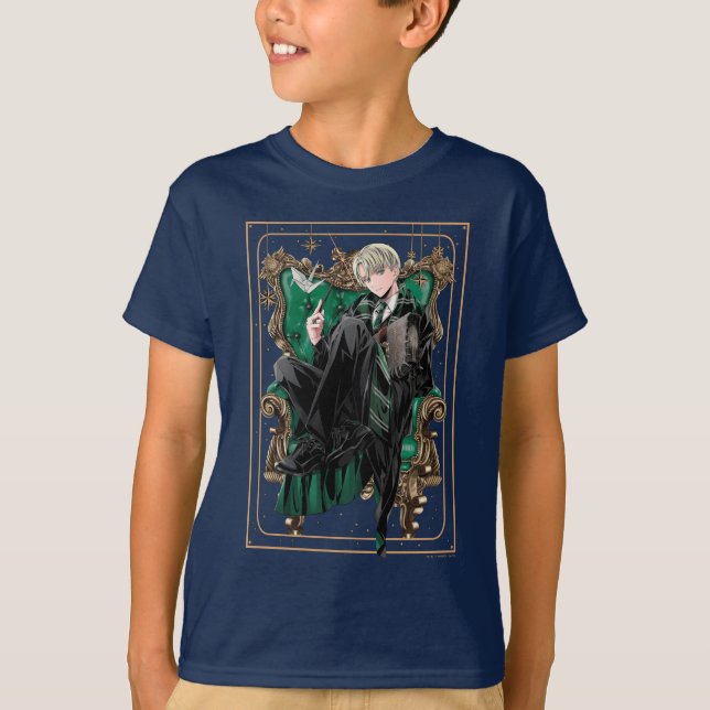 Camiseta HARRY POTTER™ | Anime Draco Malfoy Sentado (Frente)