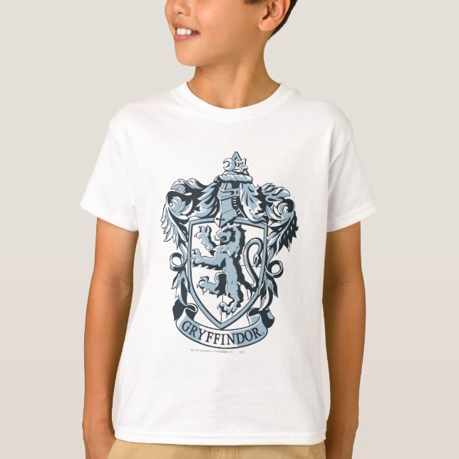 Camiseta Harry Potter | Brasão da Grifinória Azul (Frente)