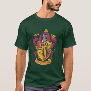 Camiseta Harry Potter   Brasão da Grifinória Dourado e Verm