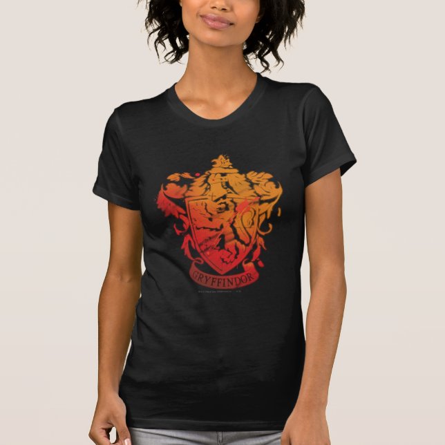 Camiseta Harry Potter | Brasão da Grifinória - Manchado (Frente)