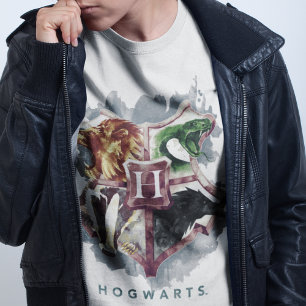 Camiseta Harry Potter Brasão de HOGWARTS™ Aquarela