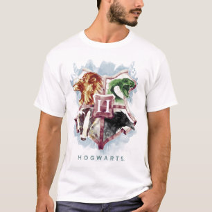 Camiseta Harry Potter Brasão de HOGWARTS™ Aquarela