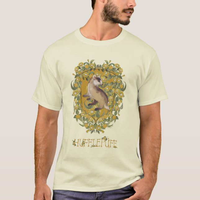 Camiseta HARRY POTTER™ | Brasão HUFFLEPUFF™ (Frente)