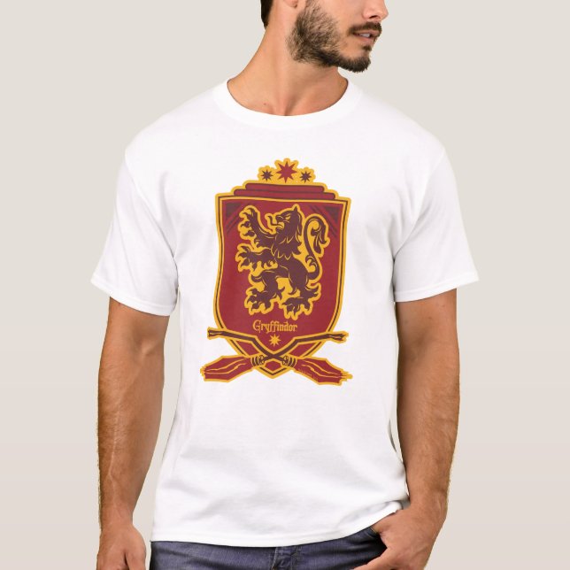Camiseta Harry Potter | Brasão QUIDDITCH™ da Gryffindor (Frente)