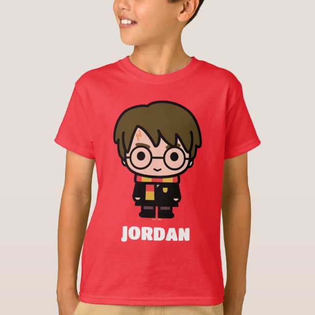 Camiseta Harry Potter Cartoon Character Art (Frente)