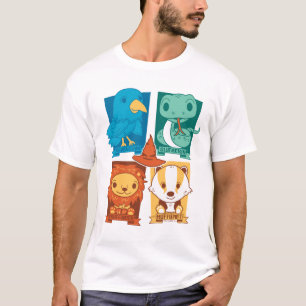 CAMISETA HARRY POTTER™ CASAS DA ESCOLA DE HOGWARTS™ CARTO