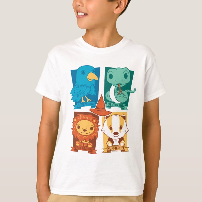 CAMISETA HARRY POTTER™ | CASAS DE HOGWARTS™ (Frente)