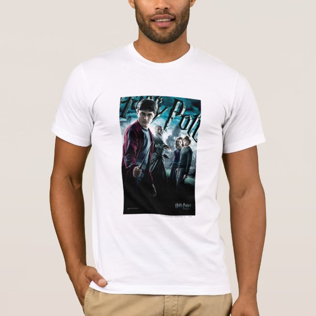 Camiseta Harry Potter com Dumbledore Ron e Hermione 1 (Frente)
