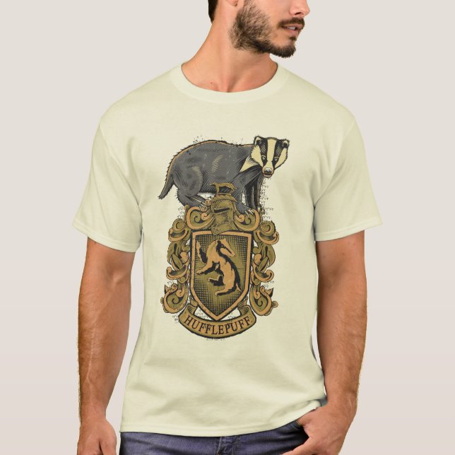 Camiseta Harry Potter| Descanso de Hufflepuff com Badger (Frente)