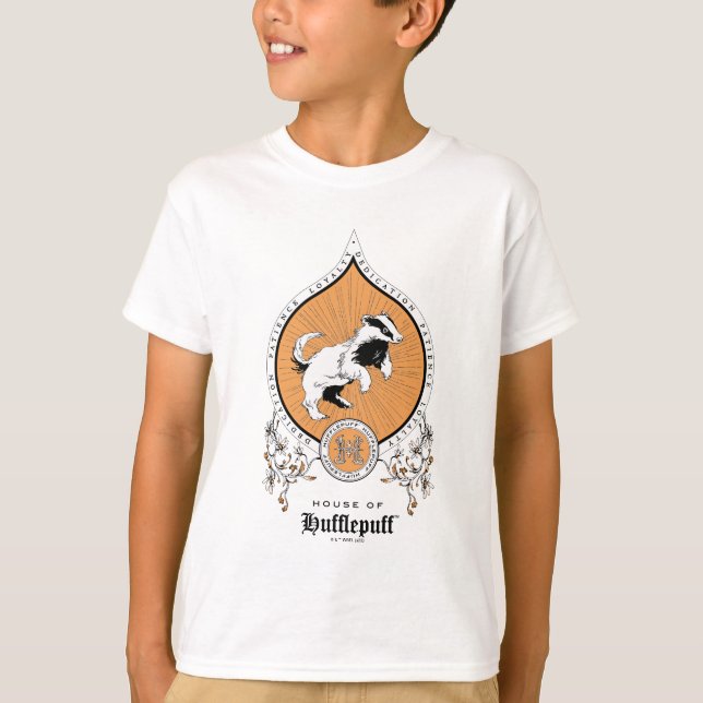 Camiseta HARRY POTTER™ | Desenho Delicado HUFFLUFF™ Crest (Frente)