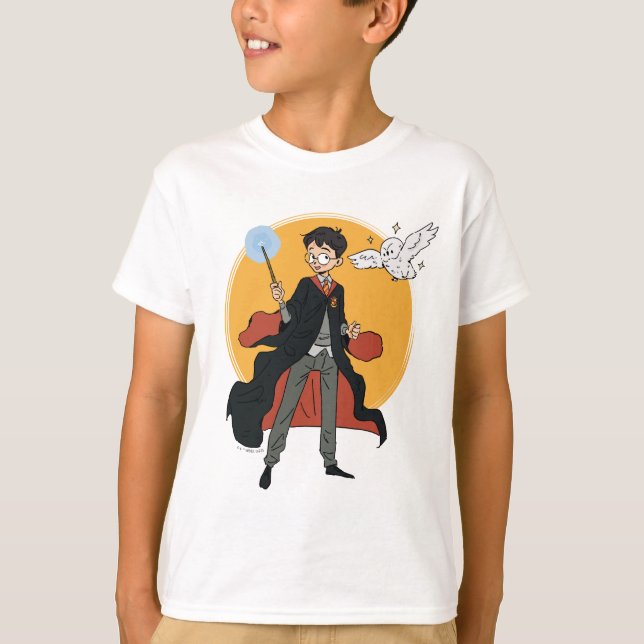 Camiseta HARRY POTTER™ e Hedwig Ilustração (Frente)