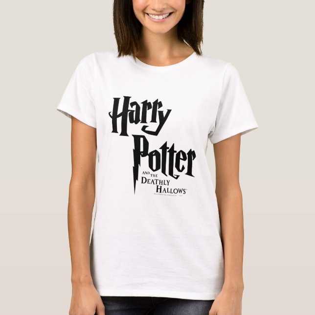 Camiseta Harry Potter e o logotipo 2 da "Deathly Hallow" (Frente)