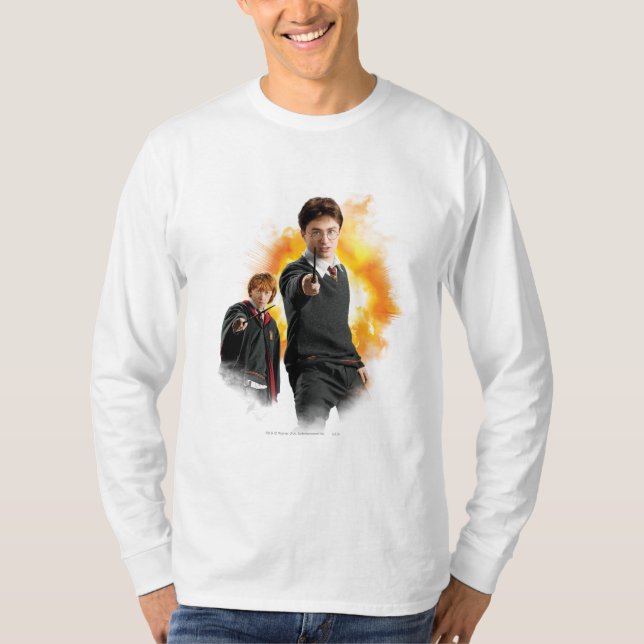 Camiseta Harry Potter e Ron Weasely (Frente)