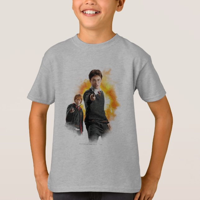 Camiseta Harry Potter e Ron Weasley (Frente)