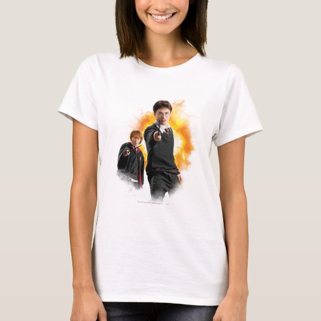 Camiseta Harry Potter e Ron Weely (Frente)