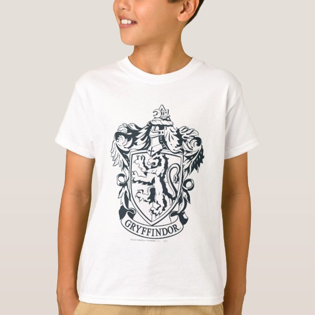 Camiseta Harry Potter | Esboço de Estêncil da Gryffindor (Frente)