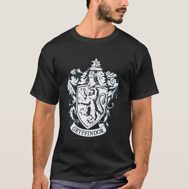Camiseta Harry Potter | Esboço Gryffindor Stencil (Frente)