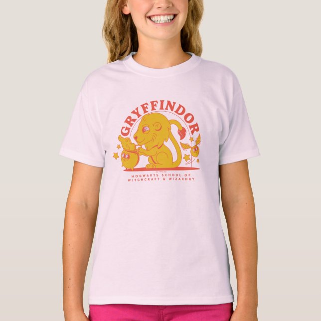 Camiseta HARRY POTTER™ | Escola GRYFFINDOR™ Hogwarts (Frente)