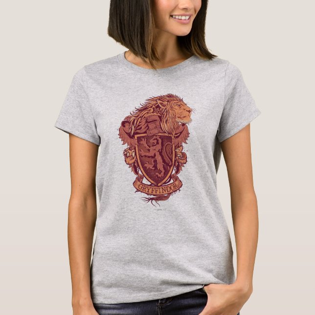 Camiseta Harry Potter| Foco De Leão Gryffindor (Frente)