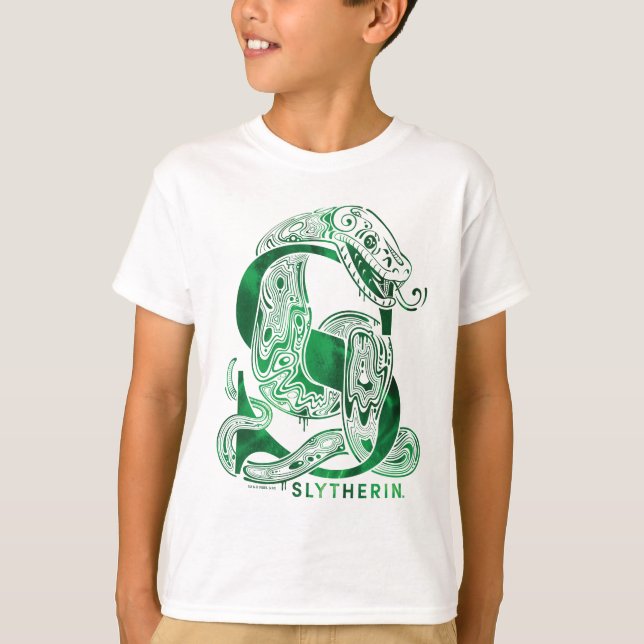 Camiseta Harry Potter | Gráfico Aguamenti SLYTHERIN™ (Frente)