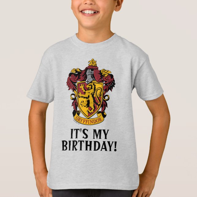 Camiseta Harry Potter | Grifinória - É Meu Aniversário (Frente)