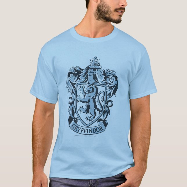 Camiseta Harry Potter | Gryffindor Crest Azul (Frente)