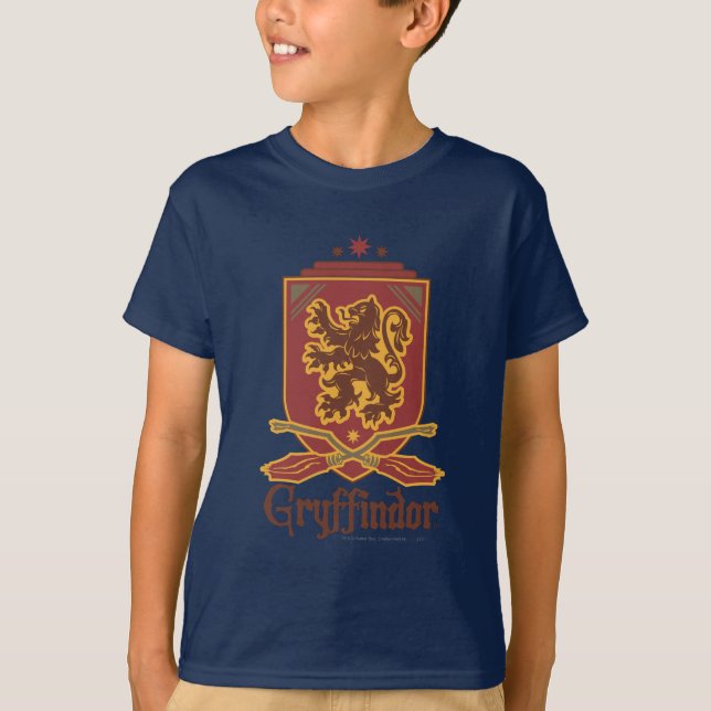 Camiseta Harry Potter | Gryffindor Insígnia de QUIDDITCH™ (Frente)