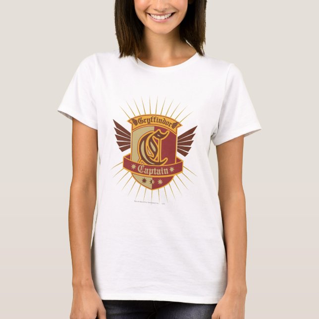 Camiseta Harry Potter| Gryffindor QUIDDITCH � Capitão Emble (Frente)